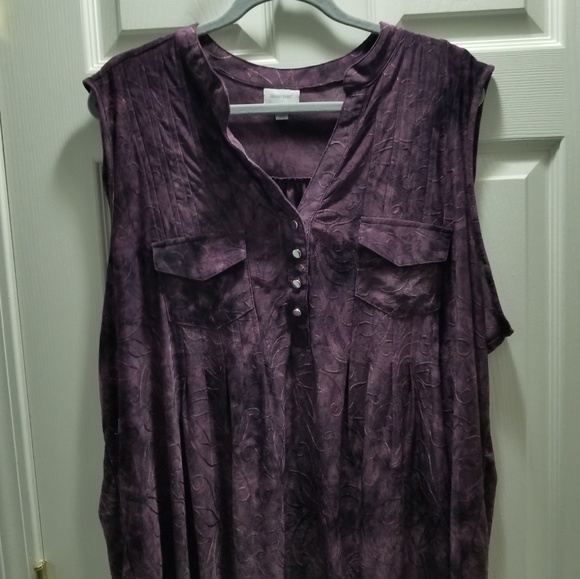 Avenue Tops - Avenue Purple Sleeveless Top 26/28